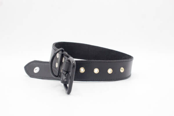 Vintage Black Dog Collar