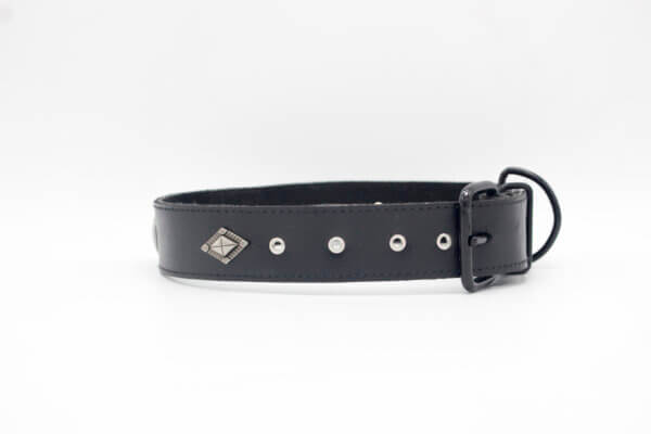 Genghis Queen Dog Collar | Genghis Queen Parl Stone Leather Dog Collars