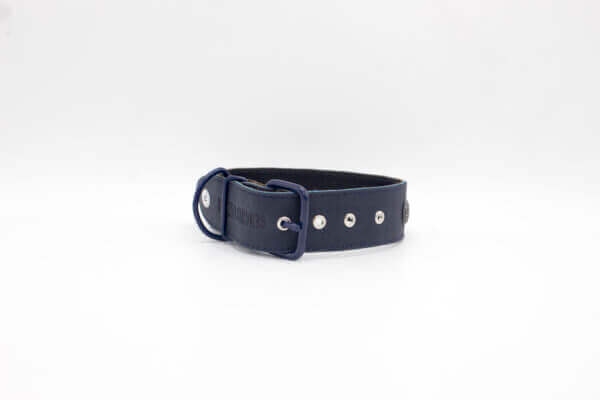 Emperor Dog Collar | Genghis Double Hollow Spike Leather Collar
