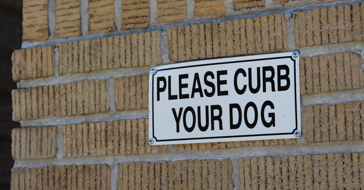 please curb your dog signage